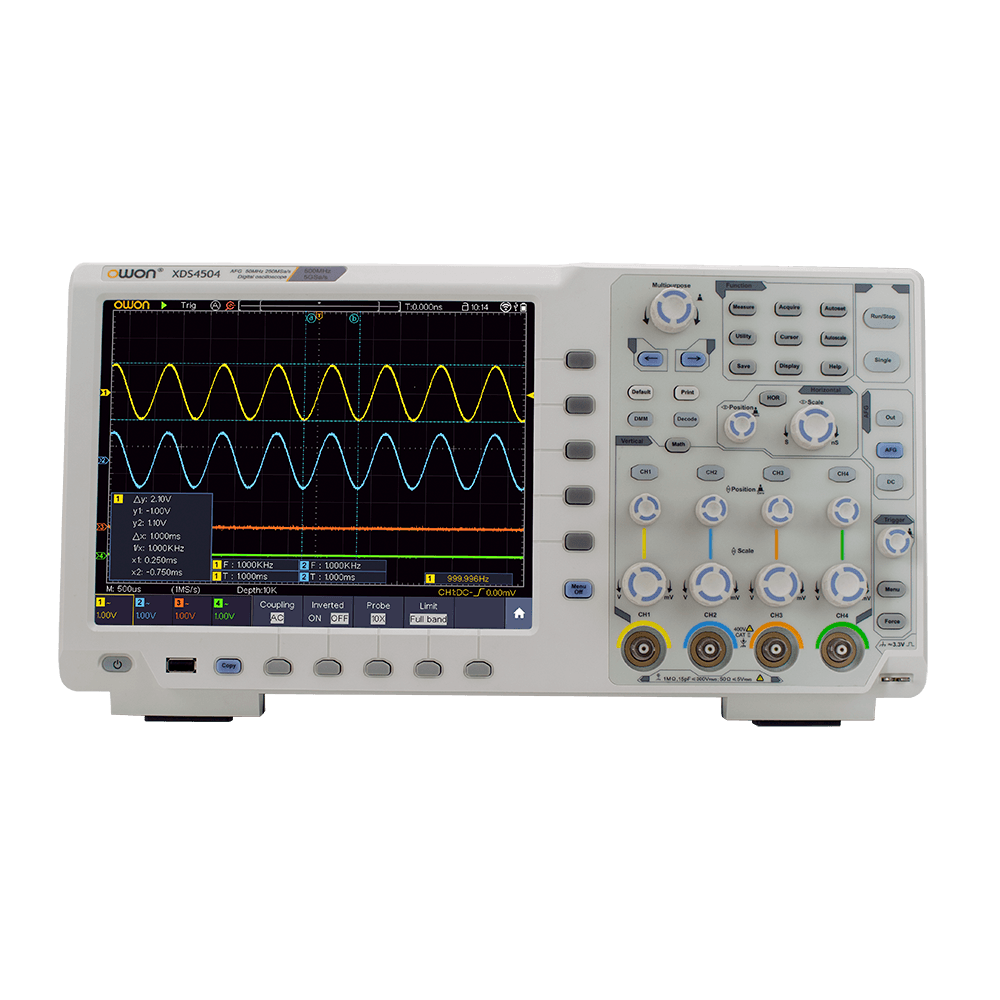 OWON XDS4000 Series 350MHz–500MHz Digital Oscilloscope